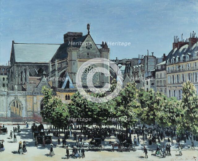 Saint-Germain l'Auxerrois, 1867. Artist: Monet, Claude (1840-1926)