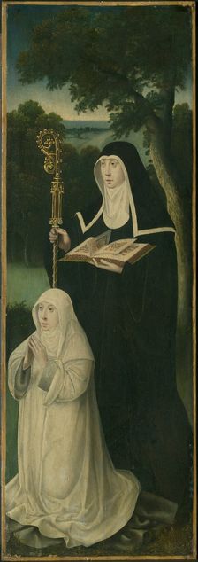 Saint Gertrude of Nivelles and an Augustinian Canoness, 1525/50. Creator: Unknown