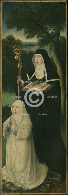 Saint Gertrude of Nivelles and an Augustinian Canoness, 1525/50. Creator: Unknown.
