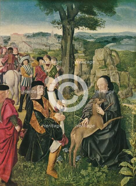 'Saint Giles and the Deer', c1500, (1909). Artist: Unknown.