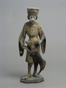 Saint Giles with Wounded Doe, German, 15th century. Creator: Unknown