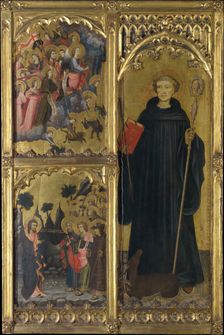 Saint Giles with Christ Triumphant over Satan and the Mission of the Apostles, ca. 1408. Creator: Miguel Alcaniz