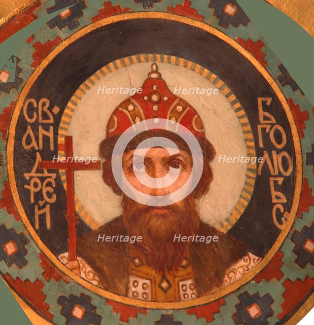 Saint Grand Prince Andrey Bogolyubsky, 1885-1896. Artist: Vasnetsov, Viktor Mikhaylovich (1848-1926)