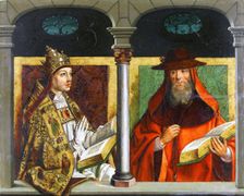 Saint Gregory the Great and Saint Jerome, between c1495 and c1500. Creator: Pedro Berruguete