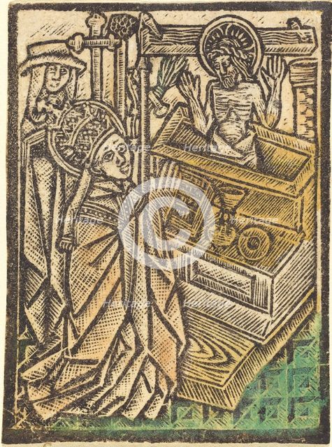 Saint Gregory, c. 1480. Creator: Workshop of the Master of the Aachen Madonna.