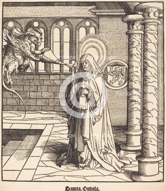 Saint Gudula, 1516/1518. Creator: Leonhard Beck.