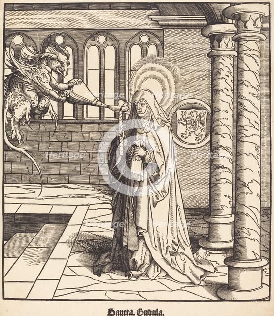 Saint Gudula, 1516/1518. Creator: Leonhard Beck.