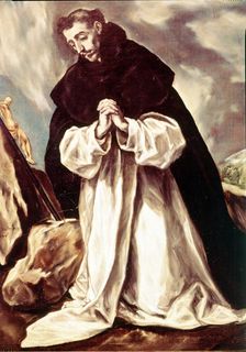 Saint Domingo of Guzmán, oil by El Greco