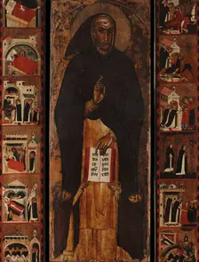 Saint Dominic with Scenes from His Life, c1305. Creator: Giovanni da Taranto (active ca 1305)
