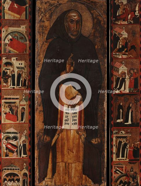 Saint Dominic with Scenes from His Life, c1305. Creator: Giovanni da Taranto (active ca 1305).