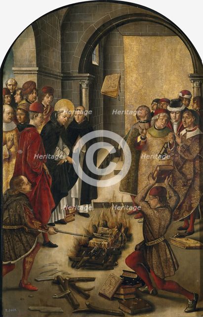 Saint Dominic and the Albigensians, 1491-99. Creator: Pedro Berruguete.