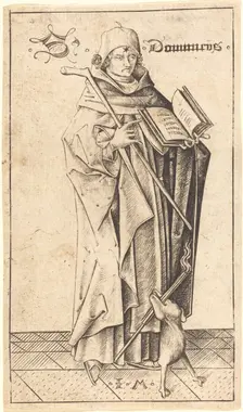 Saint Dominic, c. 1470. Creator: Israhel van Meckenem