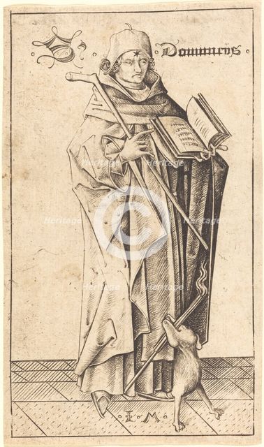 Saint Dominic, c. 1470. Creator: Israhel van Meckenem.