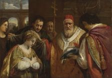 Saint Domitilla Receiving the Veil from Pope Clement I