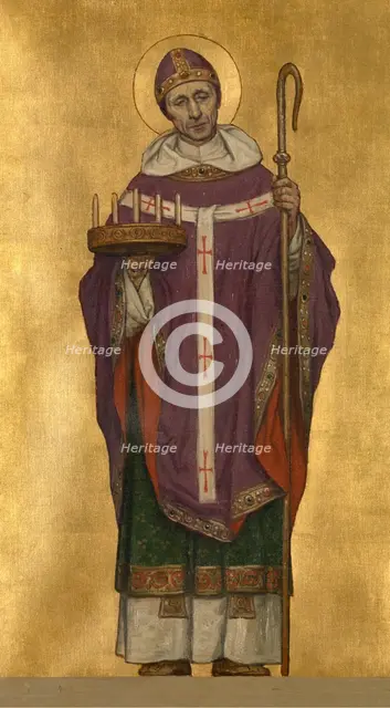 Saint Donatian of Reims, 1889. Creator: Albrecht De Vriendt.