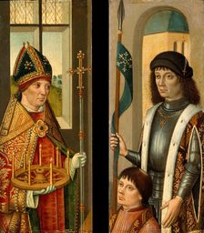 Saint Donatian; Saint Victor Presenting a Donor. Creator: Unknown