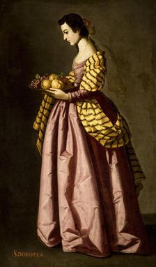 Saint Dorothy, c. 1640. Creator: Zurbarán, Francisco de, (School)