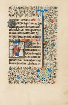 Saint Denis Carrying his Head; Book of Hours, about 1440-1450. Creator: Workshop of the Bedford Master