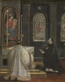 Saint Didacus of Alcalá at Prayers, c1560-1600. Creator: Martin de Vos