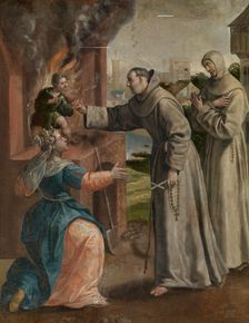 Saint Didacus Saves a Boy From the Oven, c1560-1600. Creator: Martin de Vos