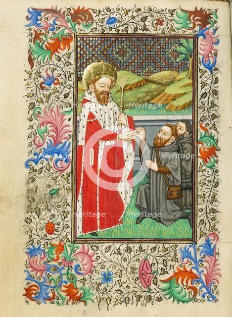 Saint Edward the Confessor; Book of Hours, about 1430-1440. Creator: Fastolf Master.