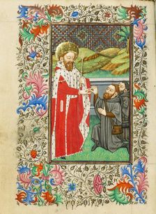 Saint Edward the Confessor; Book of Hours, about 1430-1440. Creator: Fastolf Master