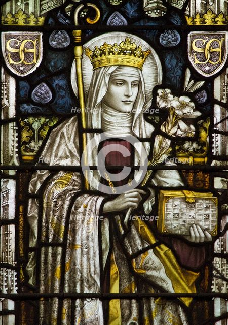 Saint Edeltraud. Creator: Unknown Master.