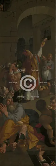 Saint Eligius of Noyon Visits the Prisoners, 1588. Creator: Ambrosius Francken I.