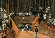 Saint-Elie. Inauguration De La Premiere Mine De Quartz (Saint-Elie. The first Quartz Mine), 1900. Creator: Unknown