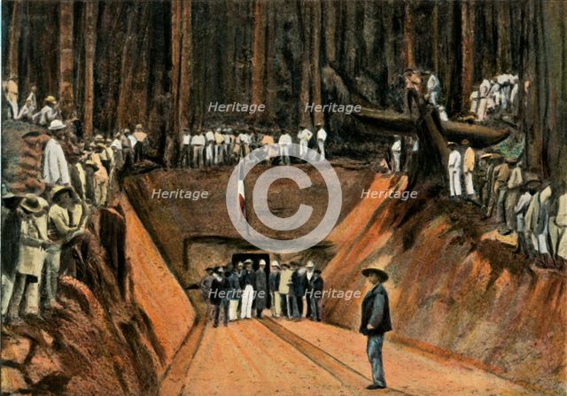 'Saint-Elie. Inauguration De La Premiere Mine De Quartz', (Saint-Elie. The first Quartz Mine), 1900. Creator: Unknown.