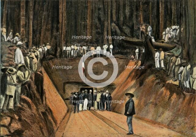'Saint-Elie. Inauguration De La Premiere Mine De Quartz', (Saint-Elie. The first Quartz Mine), 1900. Creator: Unknown.