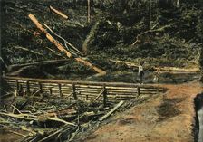 Saint-Elie. Le Grand Batardeau. (Construction) (Building a Cofferdam), 1900. Creator: Unknown