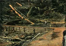 Saint-Elie. Le Grand Batardeau. (Construction) (Building a Cofferdam), 1900. Creator: Unknown