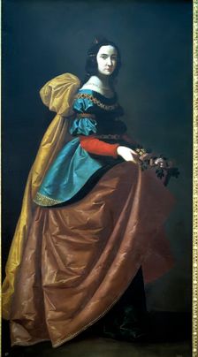 Saint Elizabeth of Portugal oil painting by Zurbarán