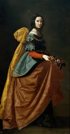 Saint Elizabeth of Portugal, c1635. Creator: Francisco de Zurbaran