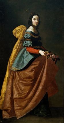 Saint Elizabeth of Portugal, c1635. Creator: Francisco de Zurbaran