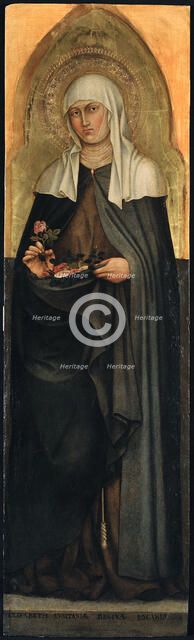 Saint Elizabeth of Thuringia, 1403. Creator: Taddeo di Bartolo (1362/63-1422).