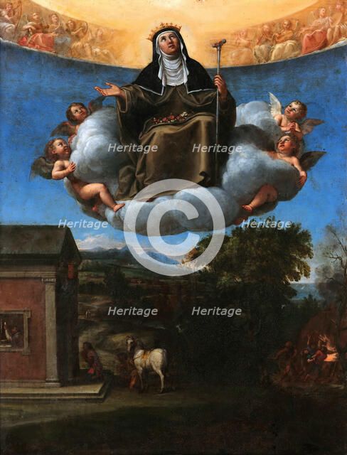 Saint Elizabeth in Glory, 1603-1604. Creator: Albani, Francesco (1578-1660).