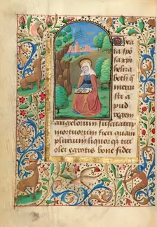 Saint Elizabeth; Prayer Book of Charles the Bold, about 1480-1490. Creator: Unknown