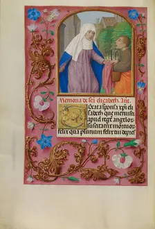 Saint Elizabeth; Spinola Hours, about 1510-1520. Creator: Workshop of Master of the First Prayer Book of Maximilian