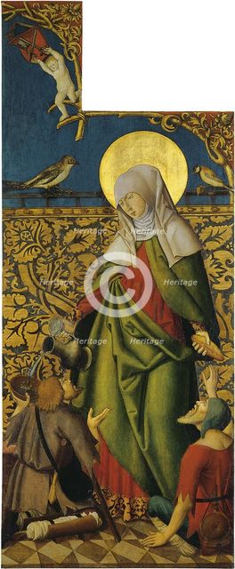 Saint Elizabeth with two Beggars. Artist: Swabian master (active ca. 1500)