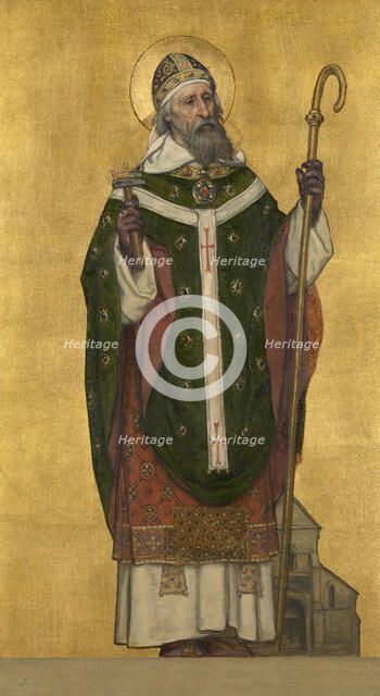 Saint Eloi Bishop of Noyon, 1889. Creator: Albrecht De Vriendt.