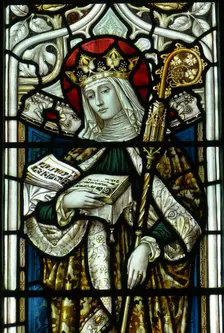 Saint Ethelburga. Creator: Unknown Master