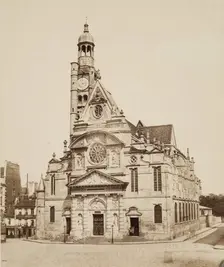 Saint Etienne-du-Mont, Paris, between 1860 and 1870. Creator: Edouard Baldus