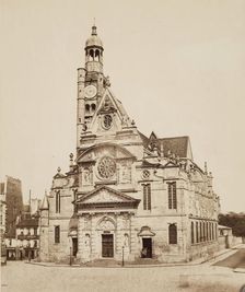 Saint Etienne-du-Mont, Paris, between 1860 and 1870. Creator: Edouard Baldus