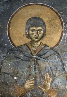 Saint Euphrosynos the Cook of Alexandria, 12th century. Creator: Byzantine Master ()
