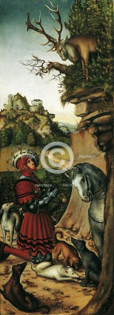 Saint Eustace. Artist: Cranach, Lucas, the Elder (1472-1553)