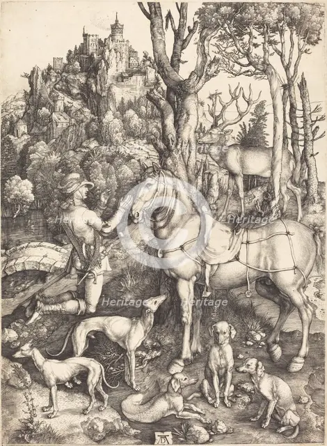 Saint Eustace, c. 1500/1501. Creator: Albrecht Durer.