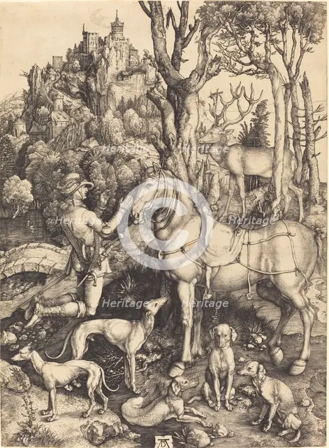 Saint Eustace, c. 1500/1501. Creator: Albrecht Durer.
