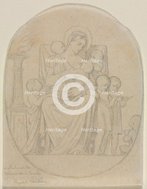 Saint Félicité and Her Seven Sons, second third 19th century. Creator: Hippolyte Jean Flandrin (French, 1809-1864).